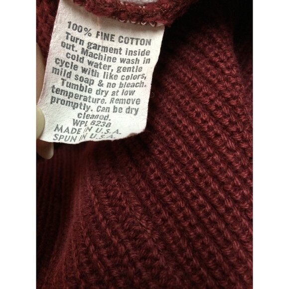 Vintage Lord Jeff The Whaler Rib Mens Cardigan Sweater Size L Grandpa Old Money - Picture 5 of 8